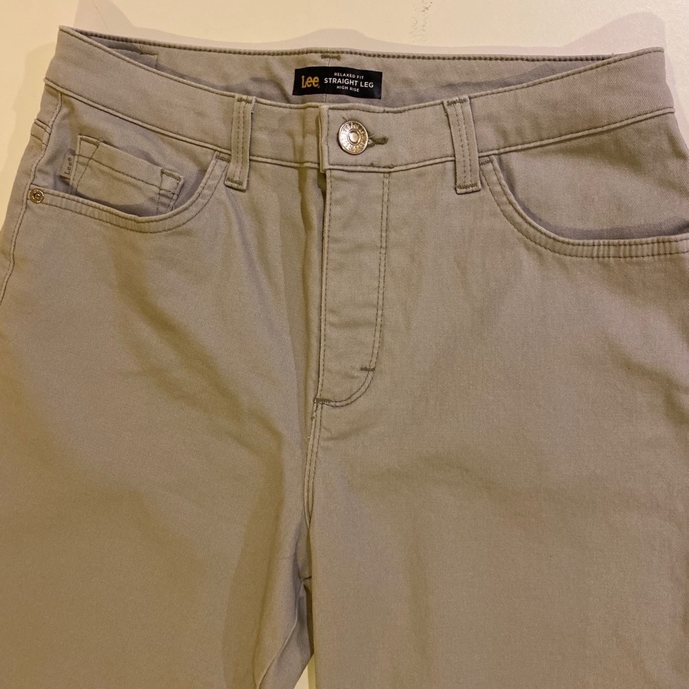 Lee Relaxed Fit Straight Leg High Rise Pants